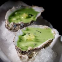 Otra Guillardeau con gazpacho verde